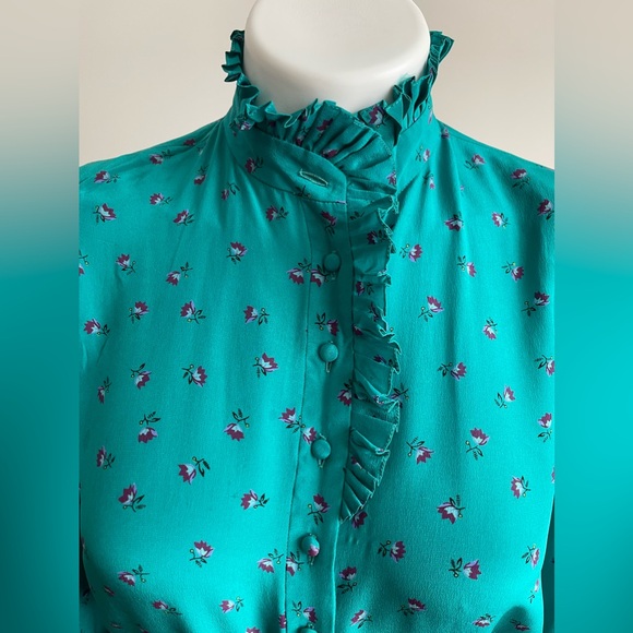 VINTAGE DIANE VON FURSTENBERG SILK DRESS - Picture 5 of 16